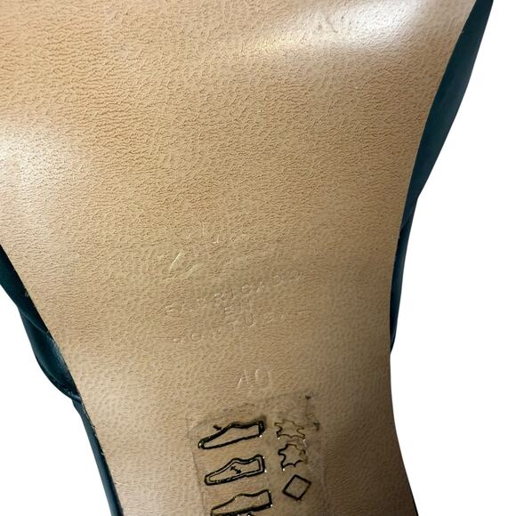 Zilian Shoes Womens EU 40 US 9-9.5 GReen Heeled Mary Jane Academia Preppy - Picture 12 of 13